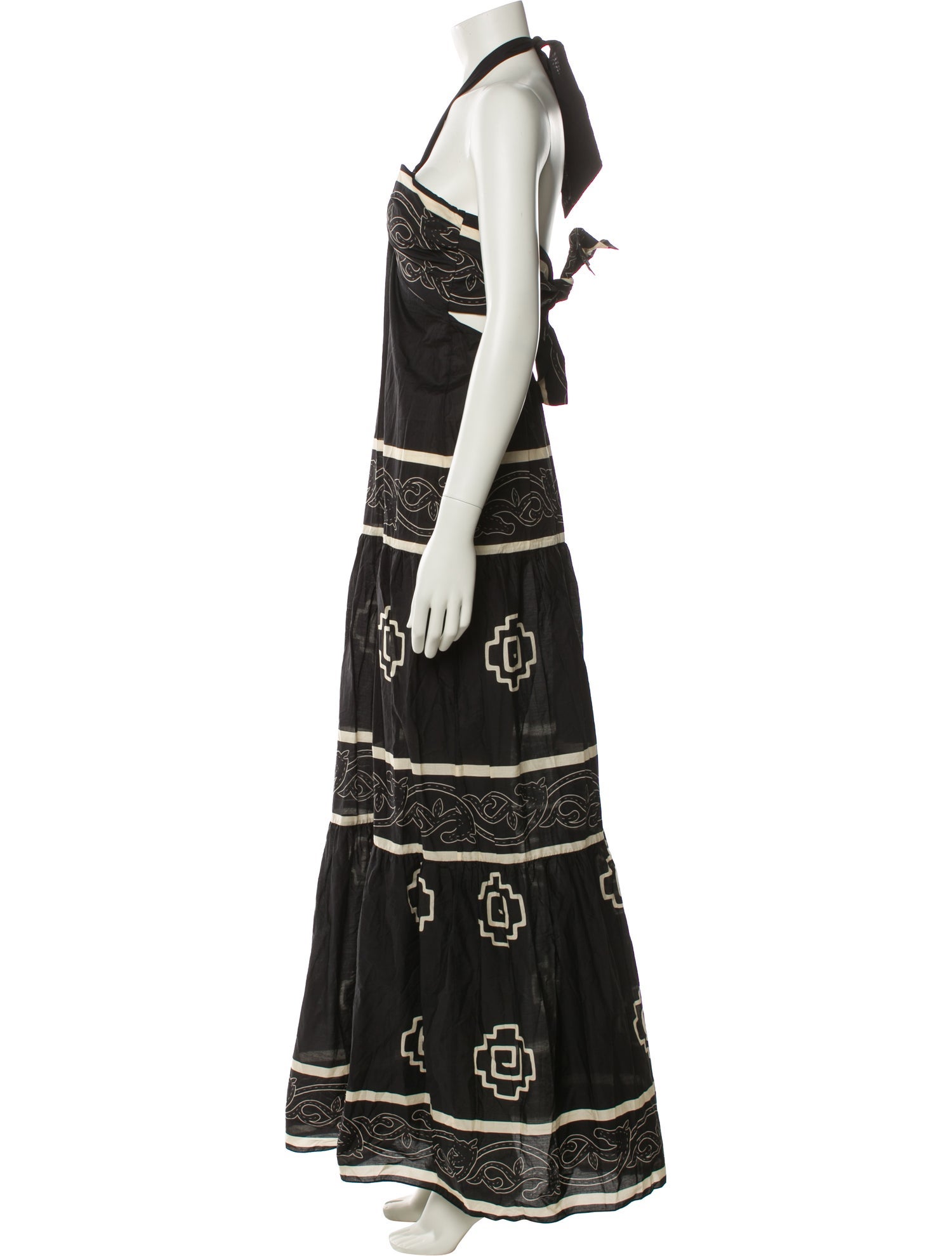 Johanna Ortiz Printed Long Dress