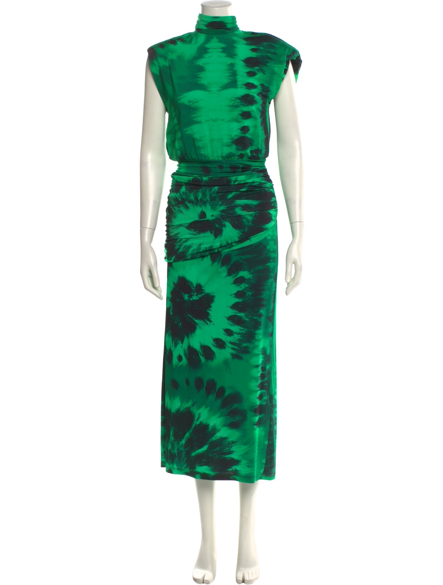 Johanna Ortiz Tie-Dye Print Long Dress
