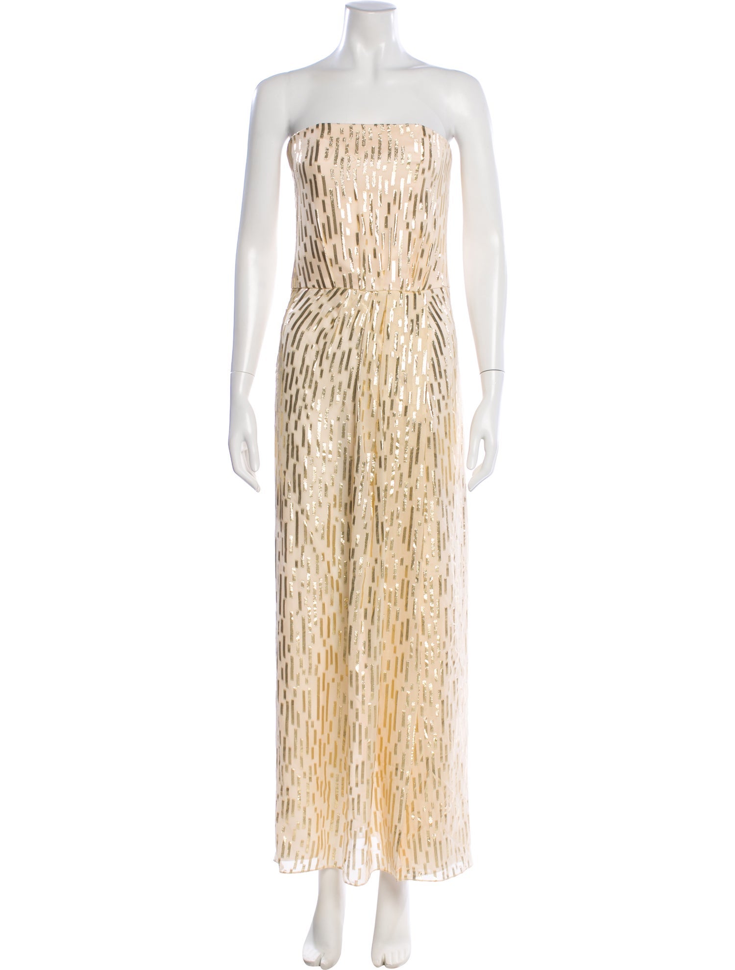 Johanna Ortiz Striped Long Dress