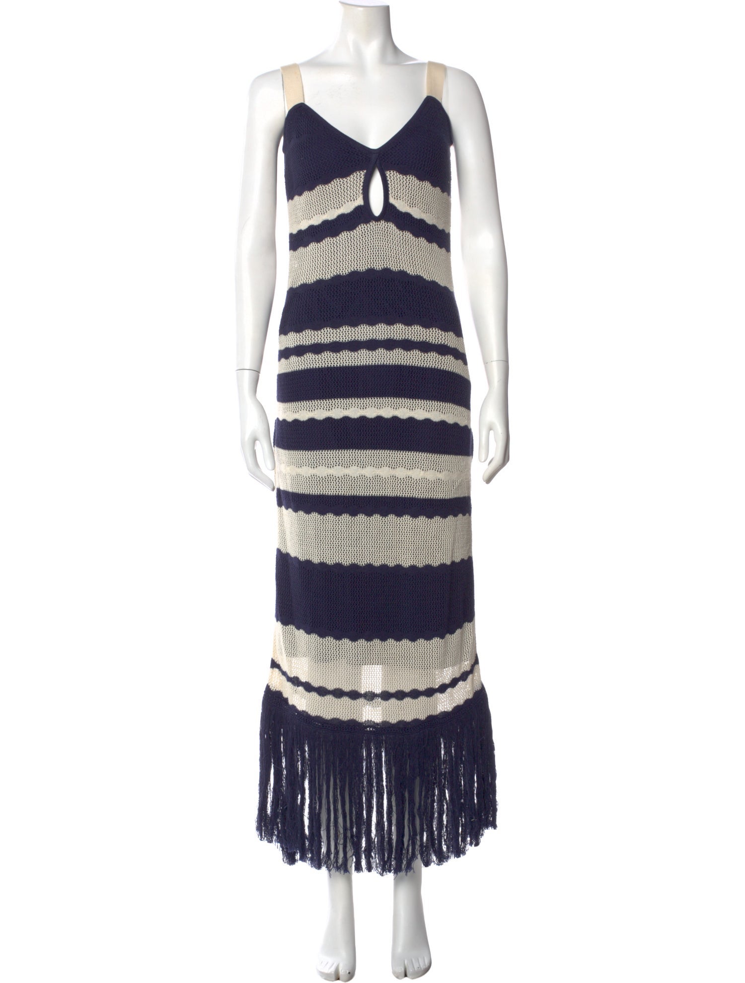 Johanna Ortiz Striped Long Dress
