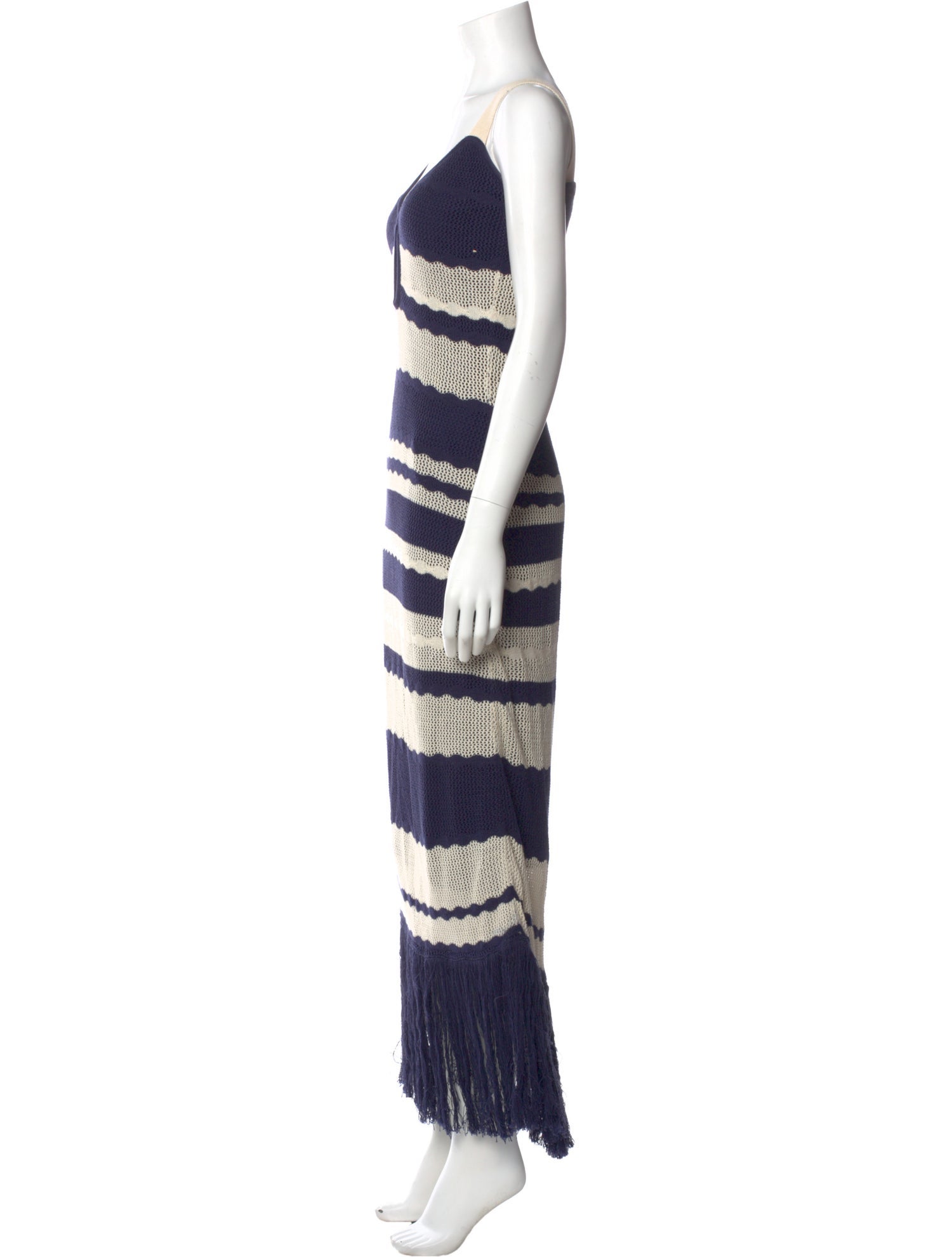 Johanna Ortiz Striped Long Dress