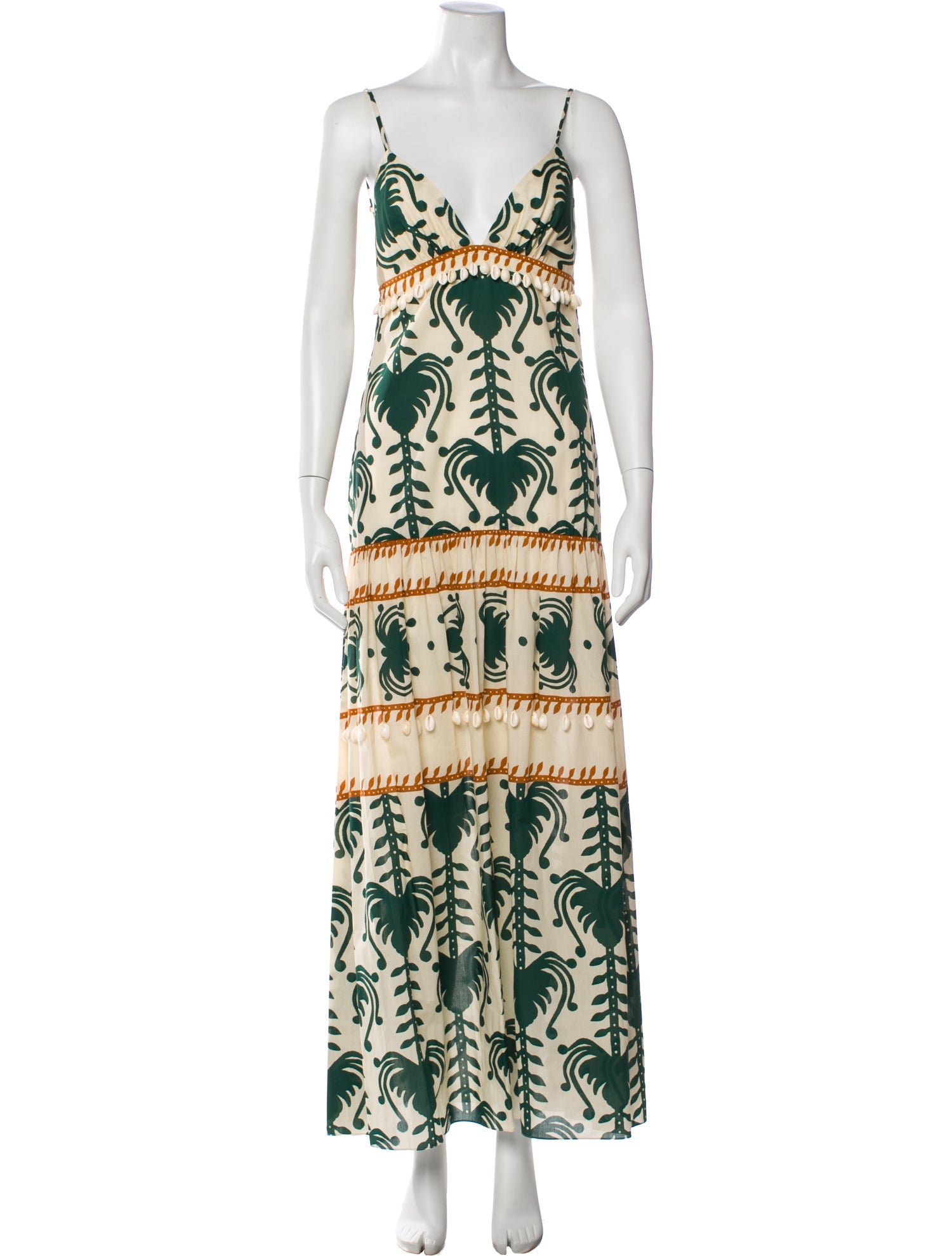 Johanna Ortiz Printed Long Dress w/ Tags