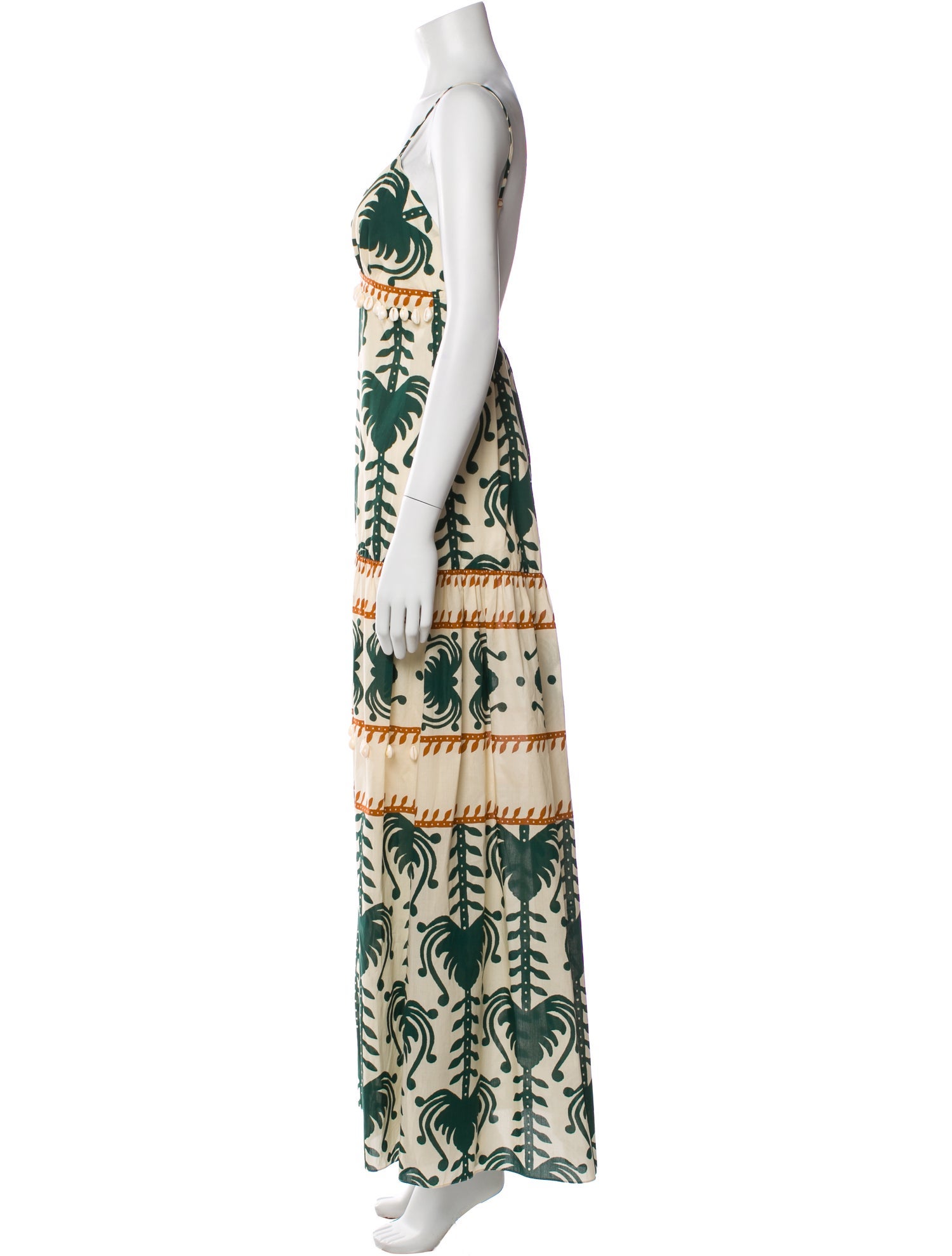 Johanna Ortiz Printed Long Dress w/ Tags