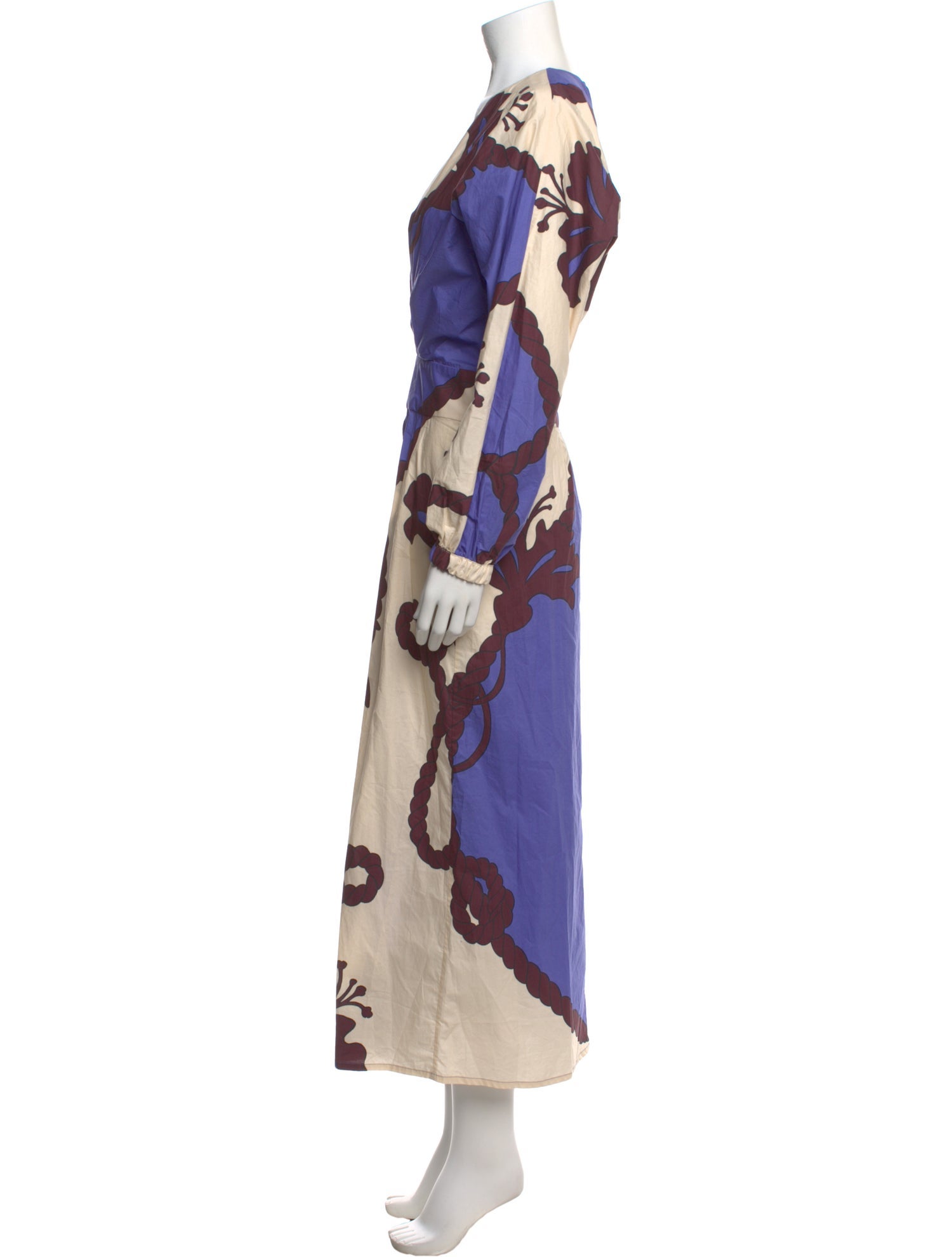 Johanna Ortiz Printed Long Dress w/ Tags