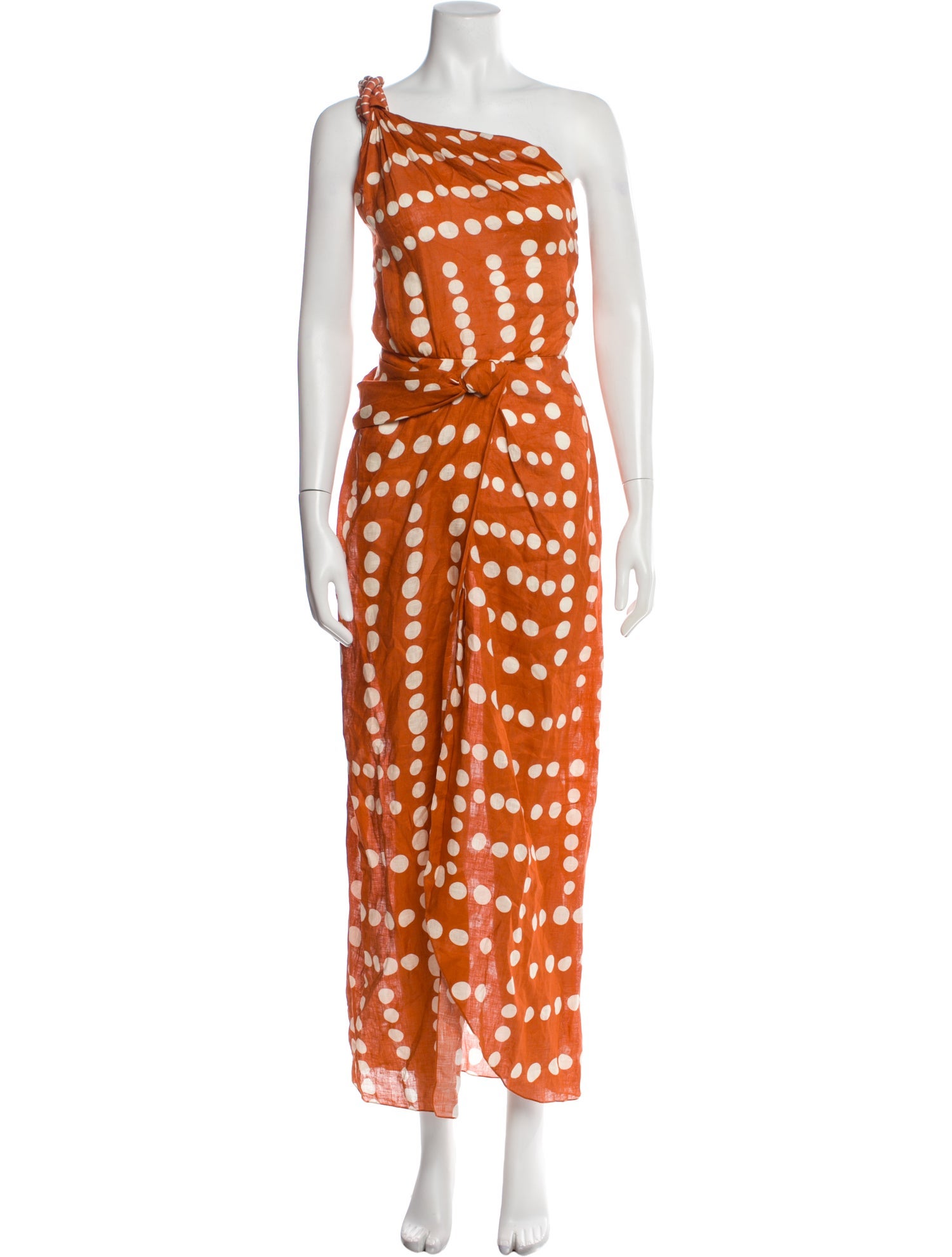 Johanna Ortiz Linen Long Dress