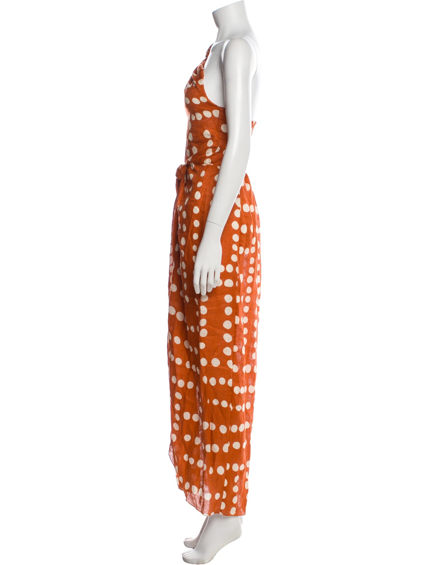 Johanna Ortiz Linen Long Dress