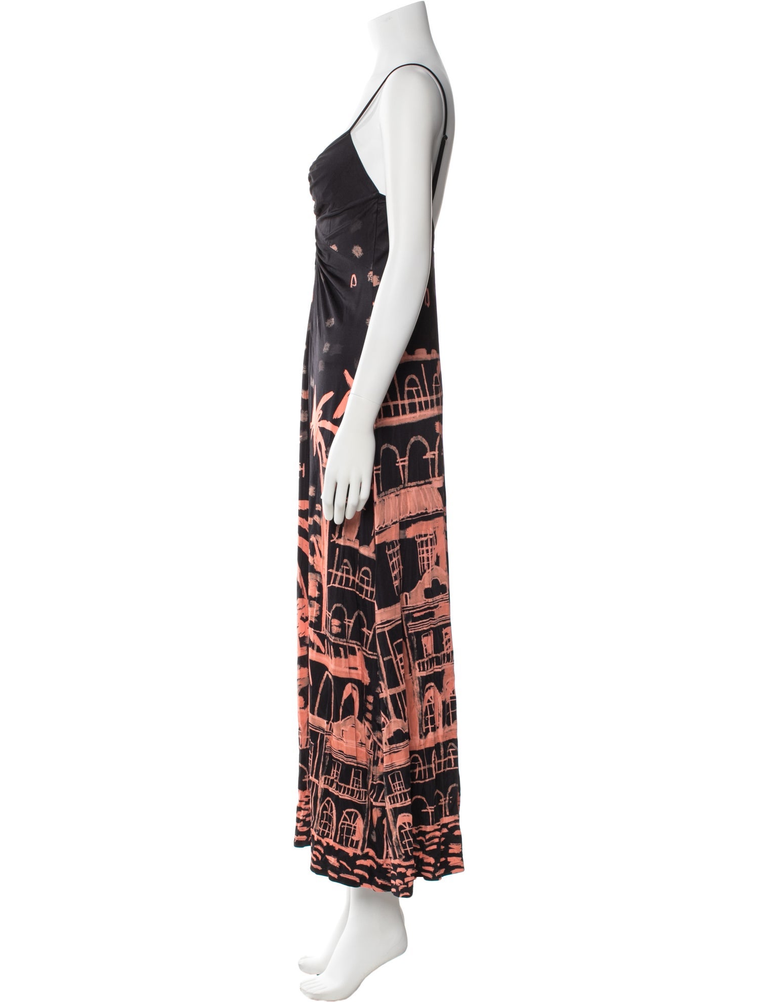 Johanna Ortiz Printed Long Dress