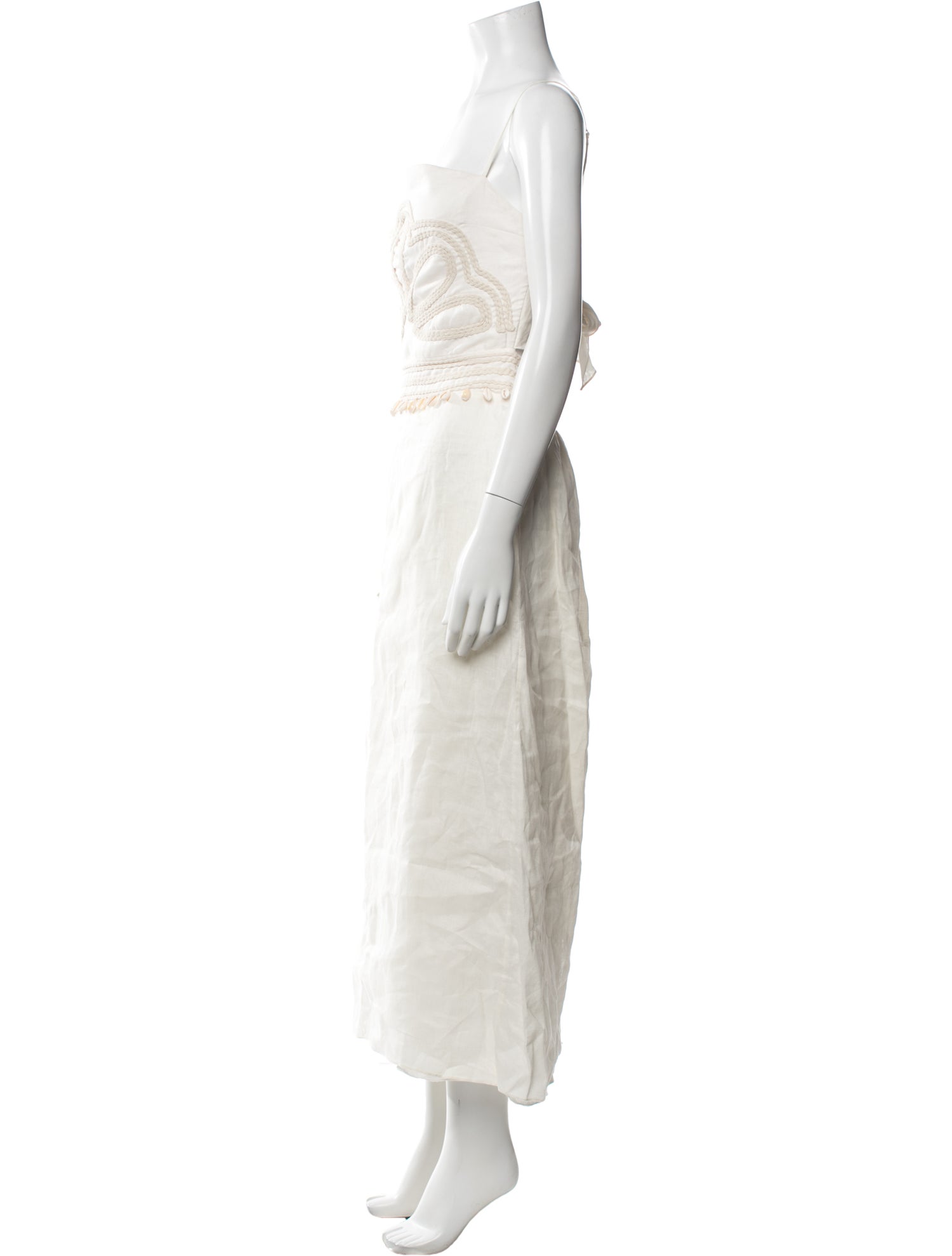 Johanna Ortiz Linen Long Dress