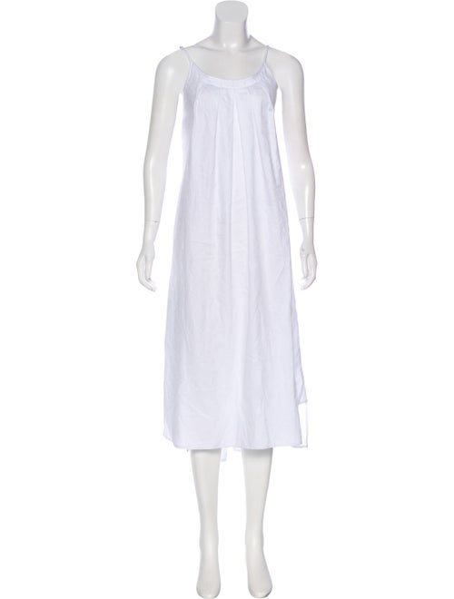 Oscar de la Renta Sleeveless Maxi Dress White