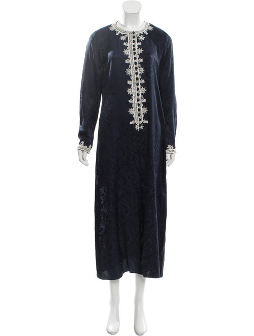 Oscar de la Renta Maxi Dress Blue