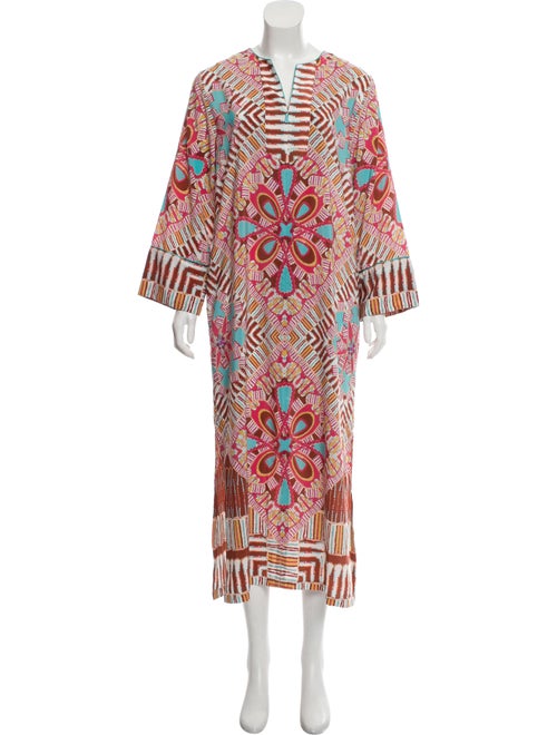 Oscar de la Renta Printed Maxi Dress multicolor