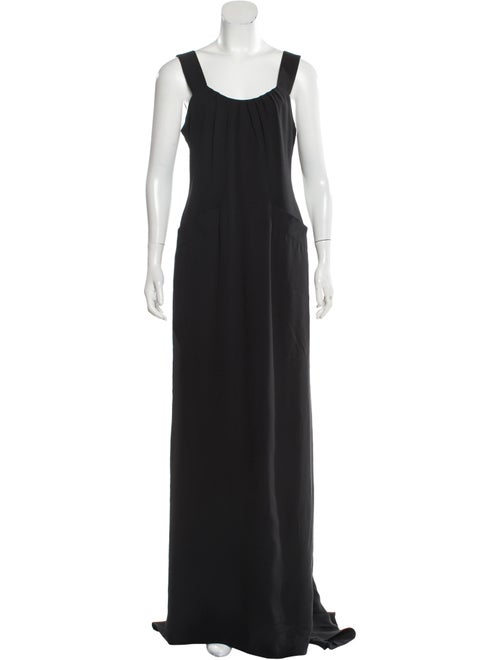 Oscar de la Renta Silk Maxi Dress w/ Tags Black