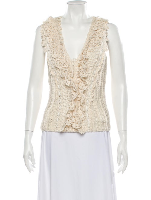 Oscar de la Renta 2007 Silk Sweater