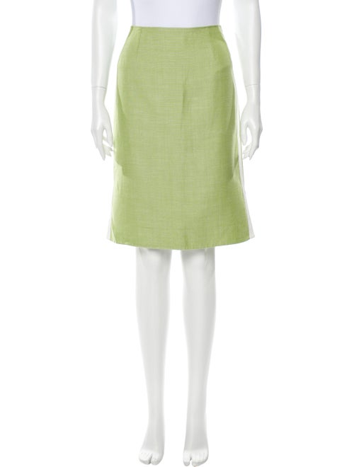 Oscar de la Renta Knee-Length Skirt Green
