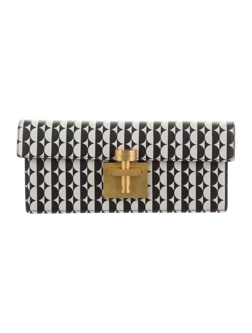 Oscar de la Renta Slim Alibi Clutch Black