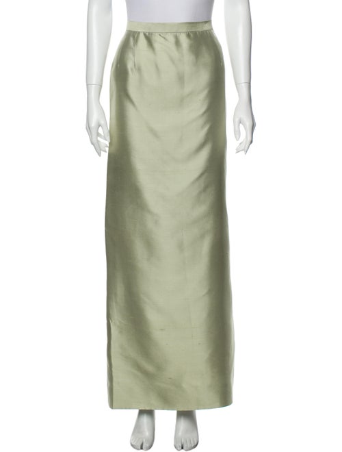 Oscar de la Renta Long Skirt Green