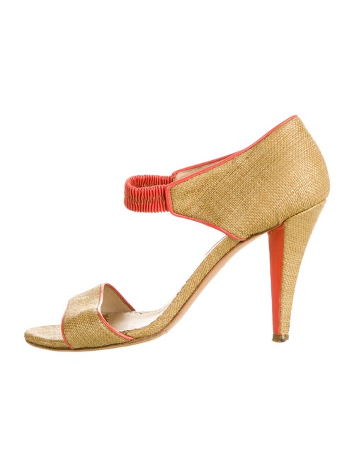 Oscar de la Renta Raffia Sandals