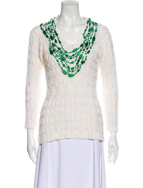 Oscar de la Renta 2009 Linen Sweater