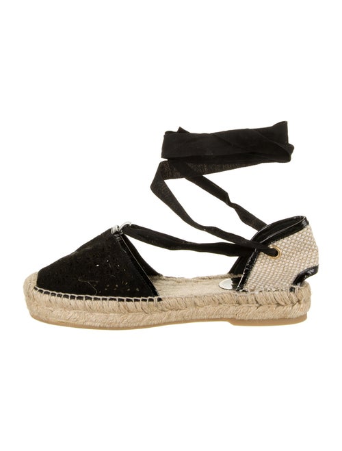Oscar de la Renta Printed Espadrilles Black