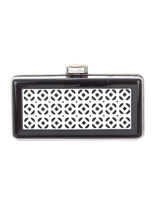 Oscar de la Renta Evening Clutch Bag Black