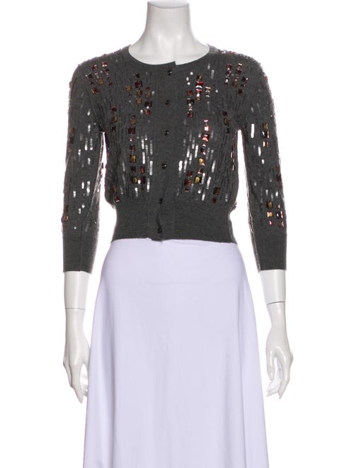 Oscar de la Renta 2010 Cashmere Sweater Grey