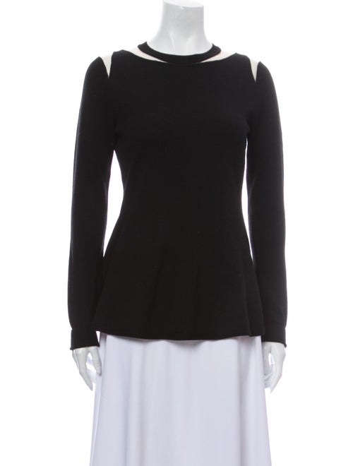 Oscar de la Renta Crew Neck Sweater Black