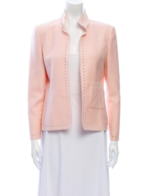 Oscar de la Renta Wool Printed Blazer Wool
