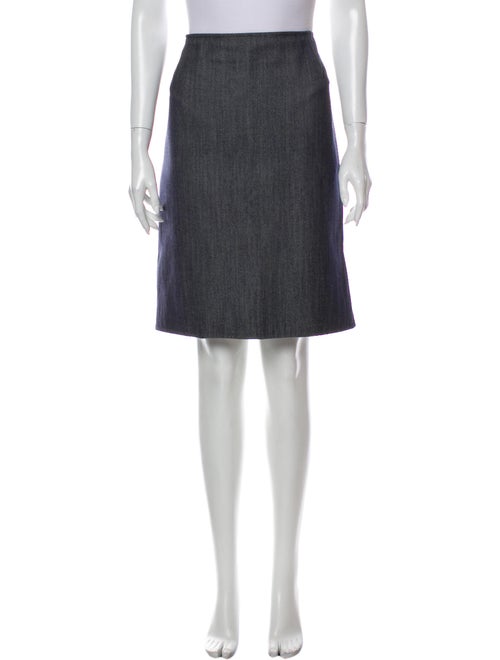 Oscar de la Renta Knee-Length Skirt Blue
