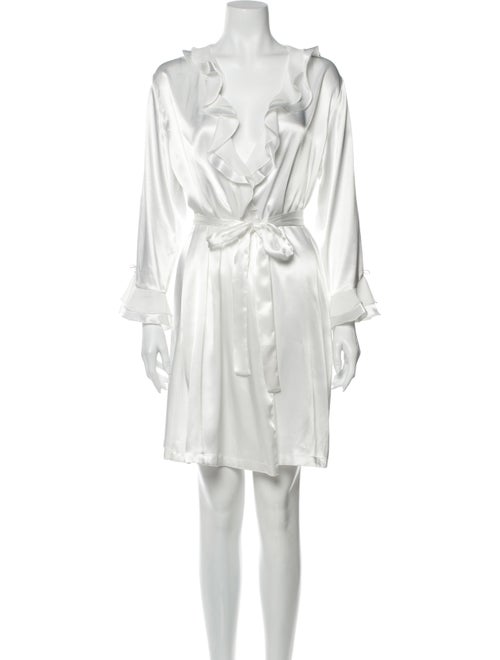 Oscar de la Renta Ruffle Embellishment Nightgown W