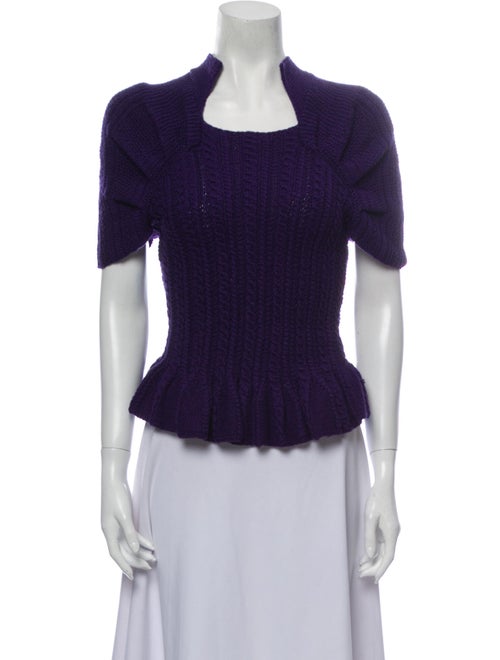 Oscar de la Renta 2008 Cashmere Sweater Purple
