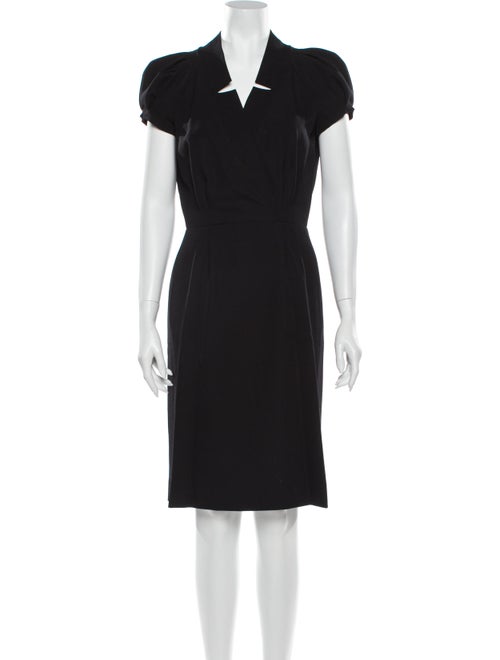 Oscar de la Renta 2009 Midi Length Dress Wool
