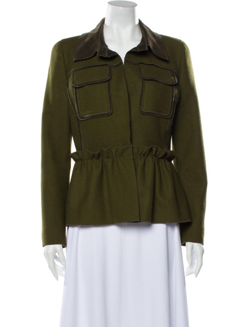 Oscar de la Renta Wool Utility Jacket Wool