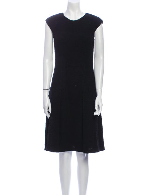 Oscar de la Renta 2008 Knee-Length Dress Black
