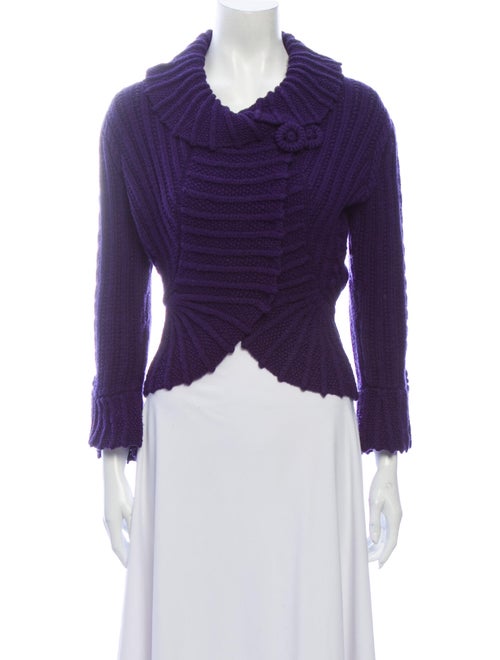 Oscar de la Renta 2008 Cashmere Sweater Purple
