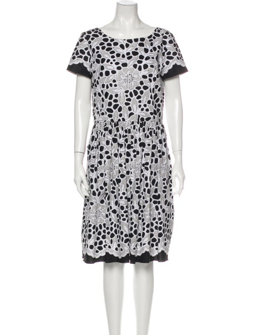 Oscar de la Renta 2013 Knee-Length Dress Black