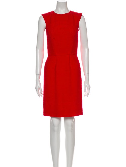 Oscar de la Renta 2008 Knee-Length Dress Wool