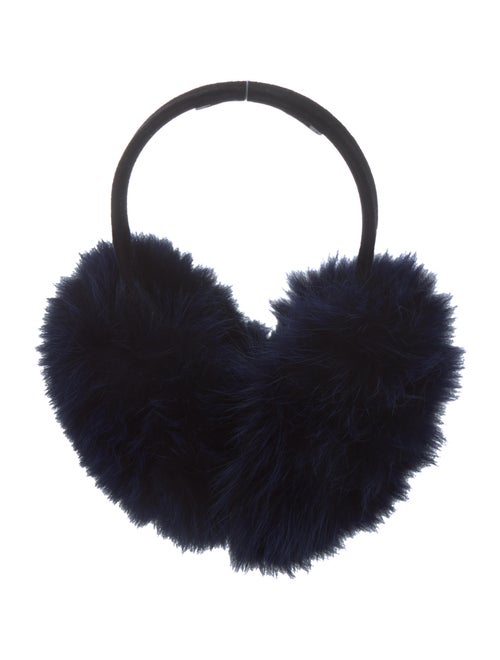 Oscar de la Renta Fur Earmuffs Black