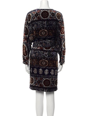 Oscar de la Renta Late 1990's - Early 2000's Knee-Length Dress