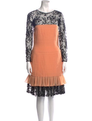 Oscar de la Renta Dresses Vintage Knee-Length Dress M