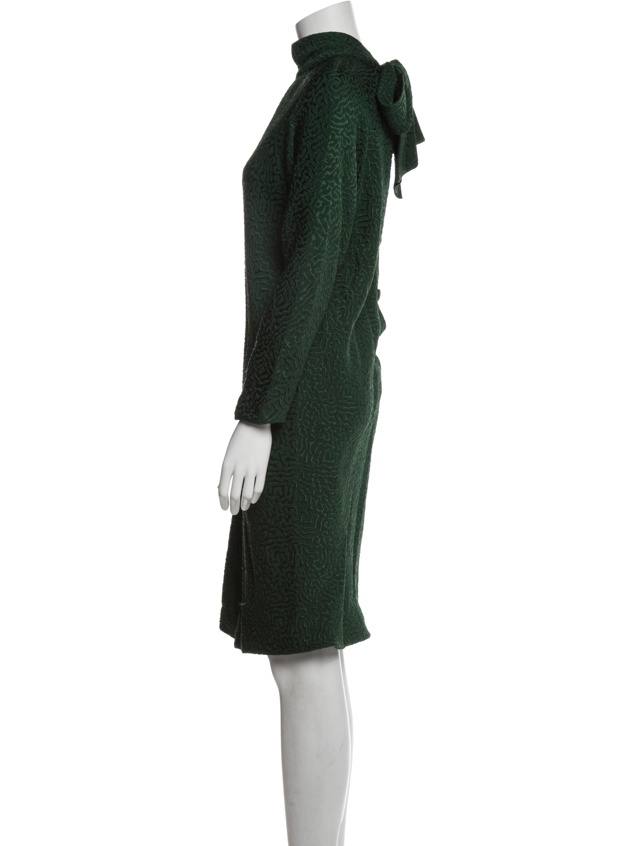 Oscar de la Renta Silk Dress w/ Tags - Green Dresses, Clothing - OSC54270 | The RealReal