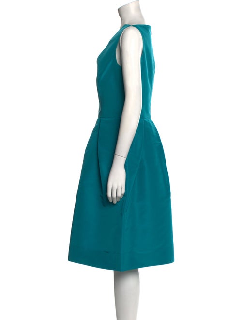 Oscar de la Renta Silk Midi Length Dress