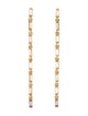 Oscar de la Renta Crystal Baguette Drop Earrings