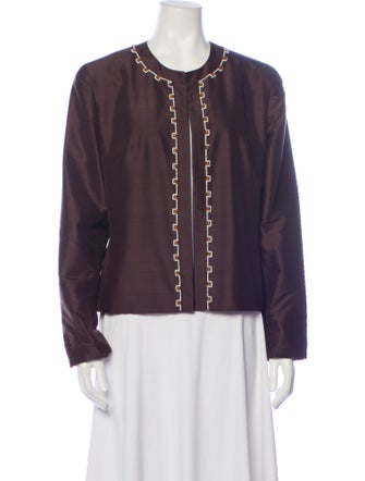 Oscar de la Renta Silk Evening Jacket