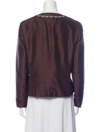 Oscar de la Renta Silk Evening Jacket