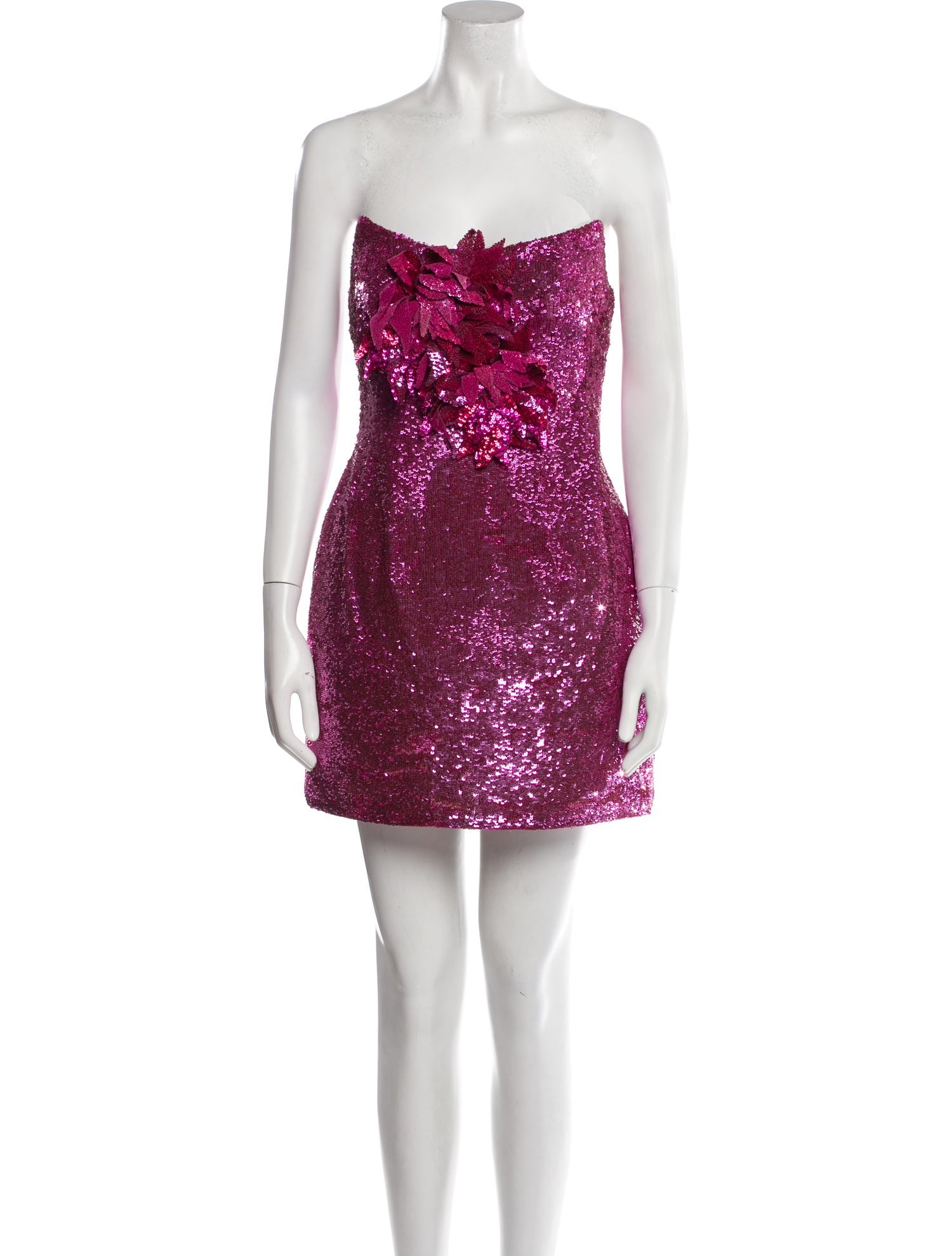 Oscar de la Renta Strapless Mini Dress