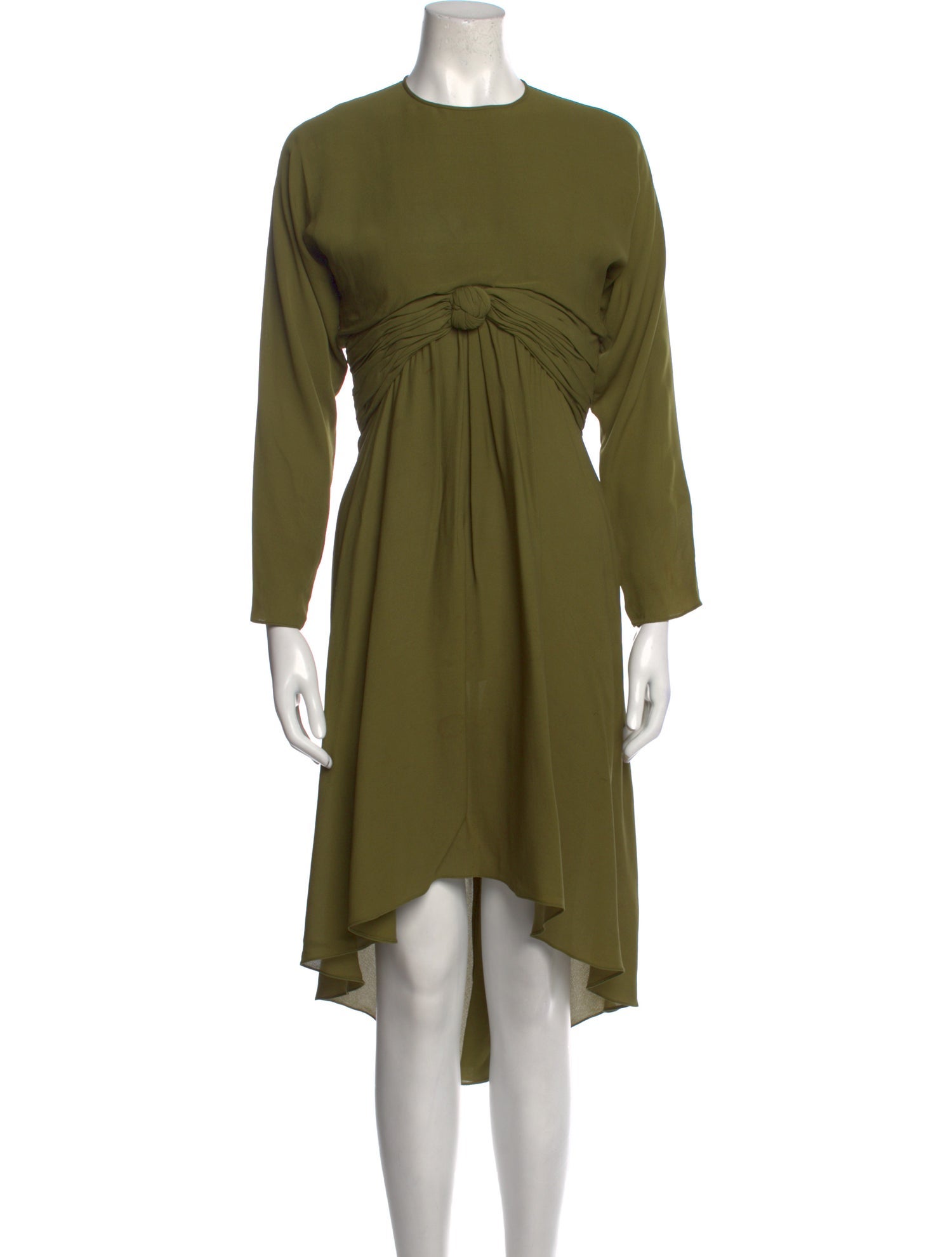 Oscar de la Renta Crew Neck Midi Length Dress