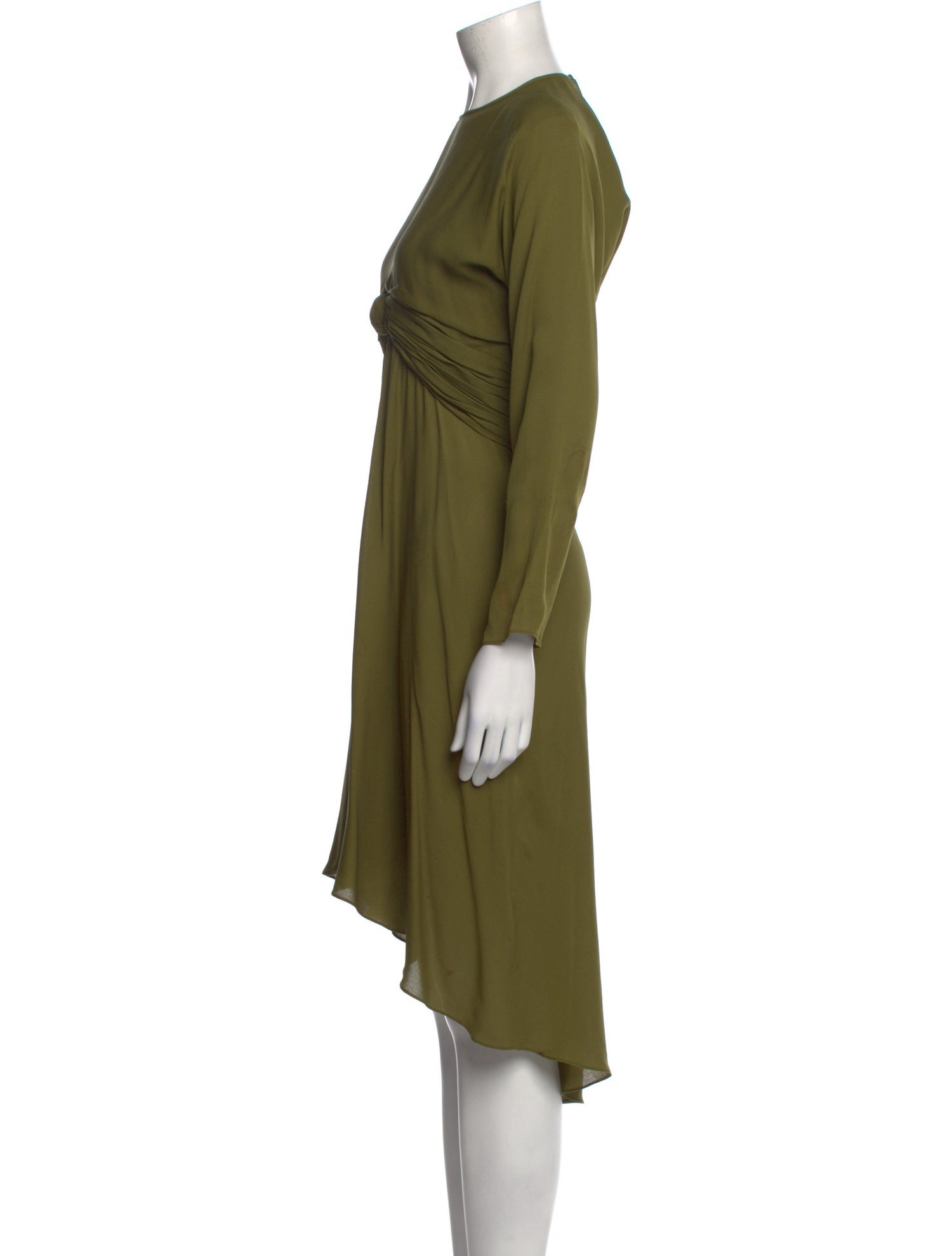 Oscar de la Renta Crew Neck Midi Length Dress