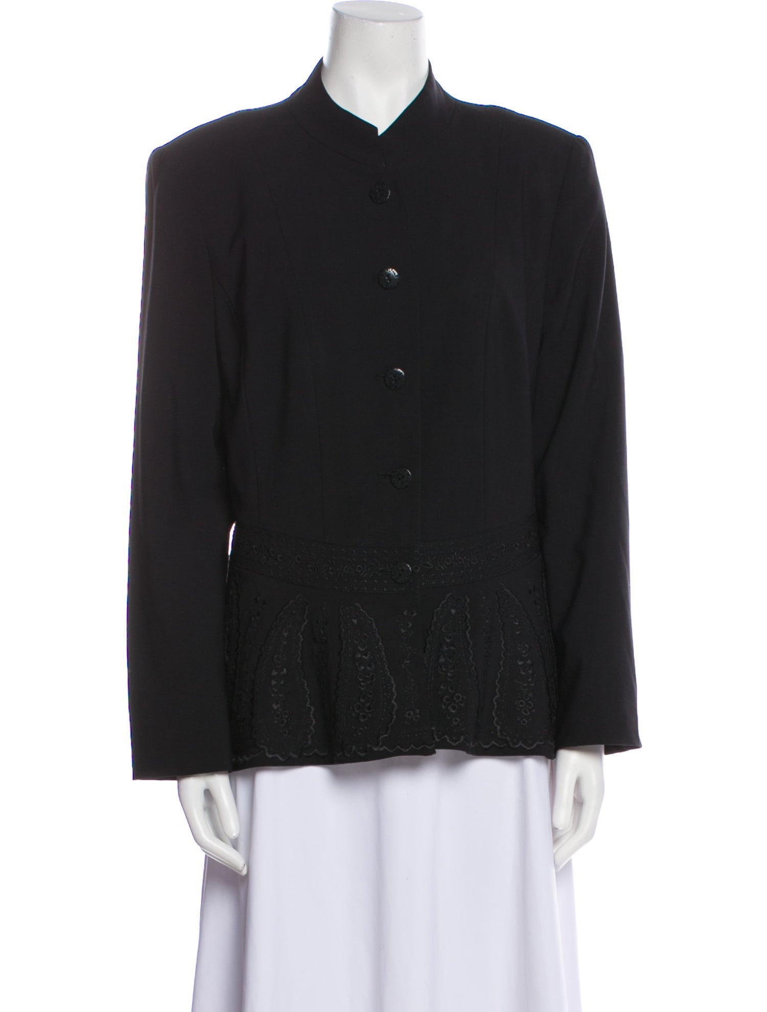 Oscar de la Renta Wool Evening Jacket