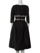 Oscar de la Renta Silk Midi Length Dress