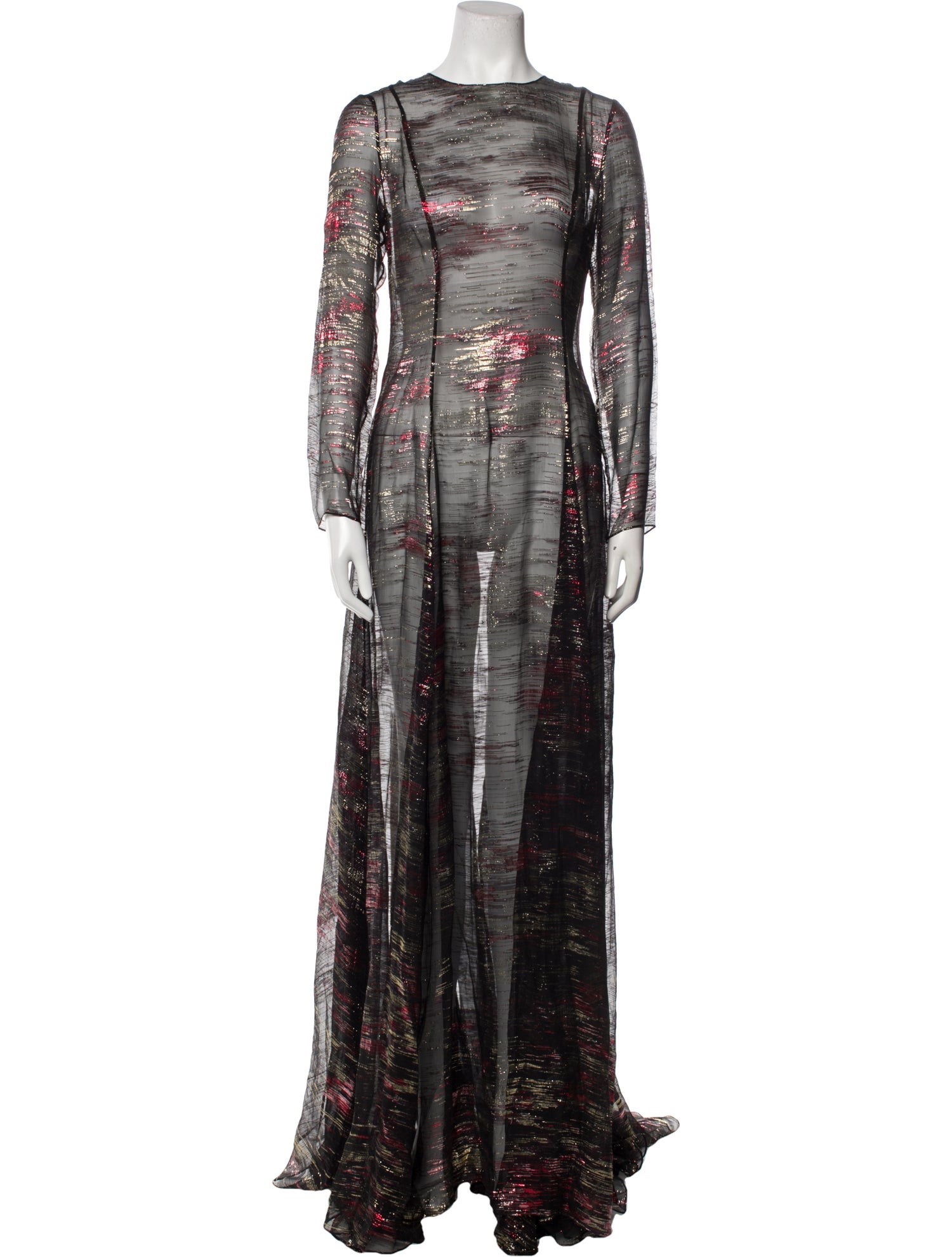 Oscar de la Renta Silk Long Dress